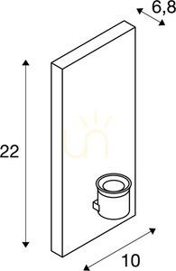 Nástenné svietidlo SLV FENDA Basis biele E27 40 W 1001272 small 5