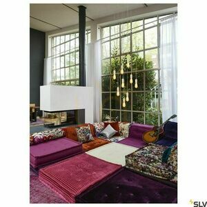 Závesné svietidlo SLV FITU biele E27 60 W hliník 132691 small 3