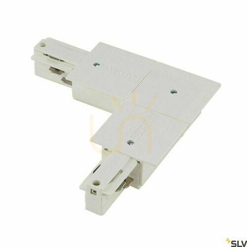 Skontrolujte Uhlový napájací konektor SLV EUTRAC SYSTEM 3-fázový biely 1001537