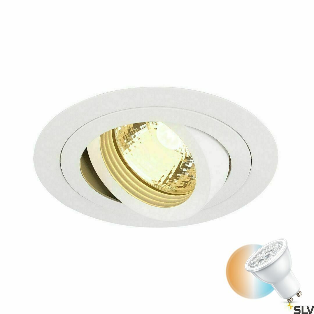 Skontrolujte Zapustené svietidlo SLV NEW TRIA 1 biele GU10 50 W 230 V 111711 Zapustené svietidlo SLV NEW TRIA 1 biele GU10 50 W 230 V 111711
