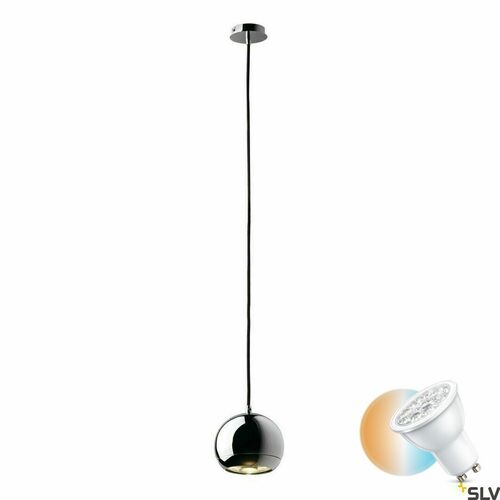 Skontrolujte Závesné svietidlo SLV Light Eye chróm ES111 75 W 230 V 133482