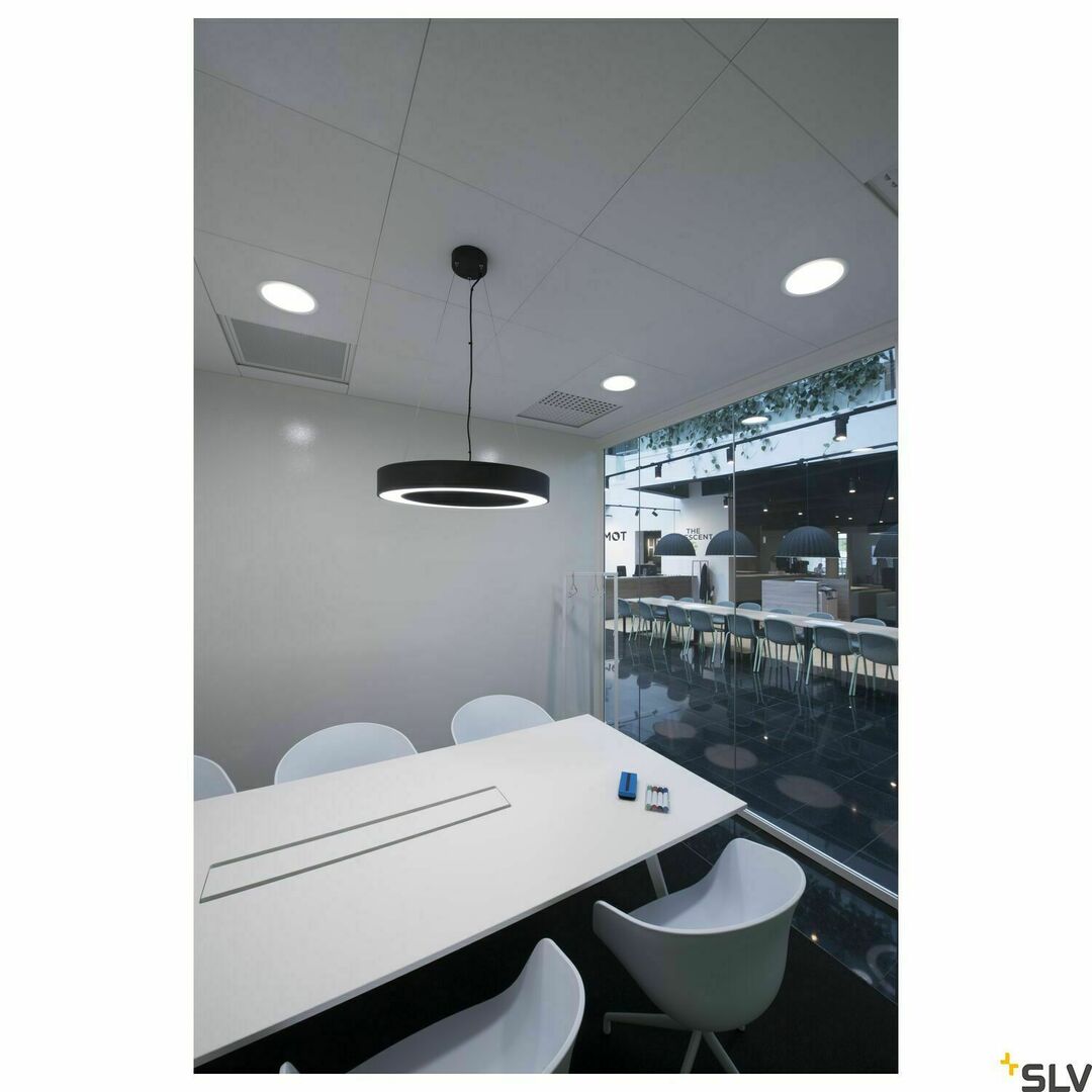 Displej Závesné svietidlo SLV MEDO RING 60 čierne LED 33 W 3000 K 133840 Závesné svietidlo SLV MEDO RING 60 čierne LED 33 W 3000 K 133840