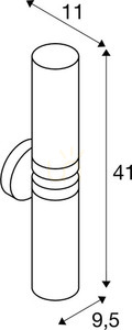 Nástenné svietidlo SLV WL 106 chróm IP44 E14 40 W 1002229 small 5