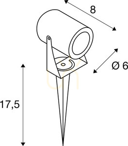 Vonkajšie bodové svetlo SLV Spike LED hrdzavé 6W 3000K IP55 1002203 small 5