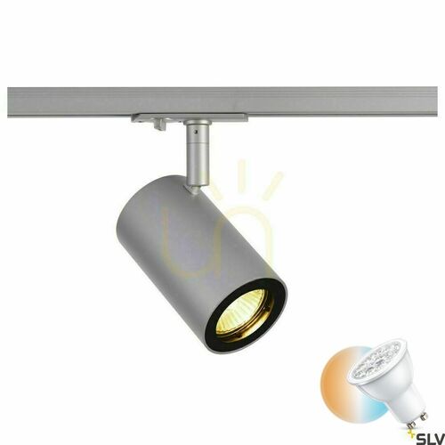 Skontrolujte Koľajové svietidlo SLV ENOLA_B TRACK sivé GU10 50 W 1002113