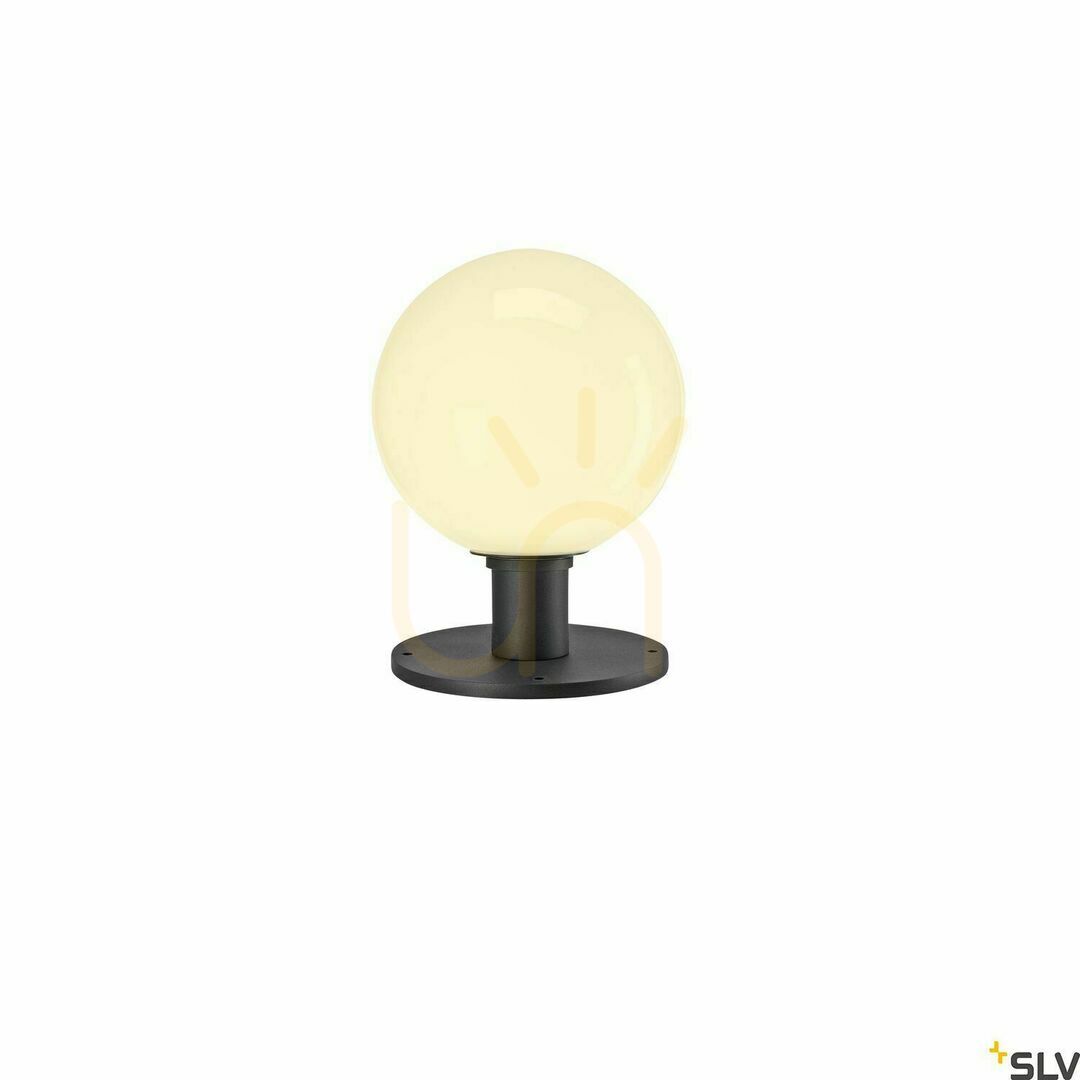 Skontrolujte Vonkajšie stĺpikové svietidlo SLV GLOO PURE antracit E27 IP44 27 cm 1001999 Vonkajšie stĺpikové svietidlo SLV GLOO PURE antracit E27 IP44 27 cm 1001999