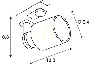 Koľajové svietidlo SLV PURI TRACK biele GU10 3-fázové 10W 1001872 small 3