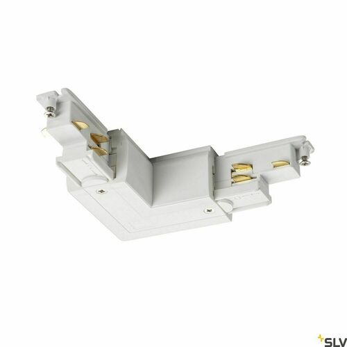 Skontrolujte Napájací uhlový konektor SLV S-TRACK DALI 3-fázový biely 1002649