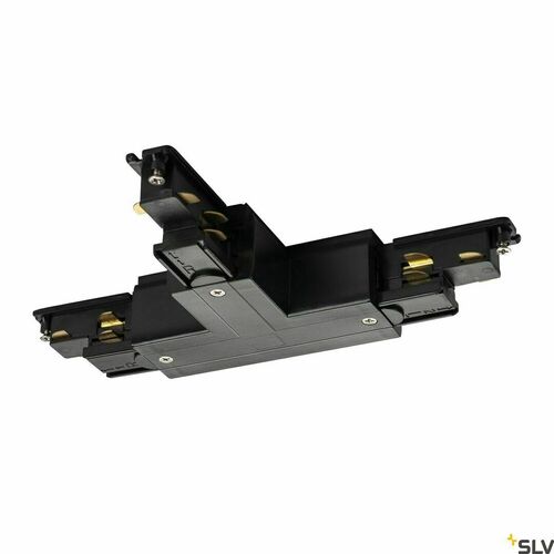 Skontrolujte T-konektor SLV S-TRACK DALI s napájaním 3-fázový čierny 1002651