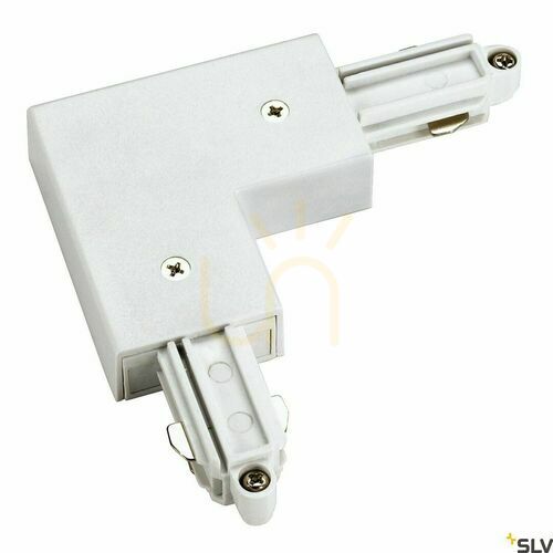Skontrolujte Rohový napájací konektor prípojnice SLV 1 SYSTEM biely 143051