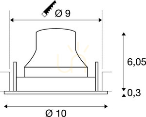 Zapustené svietidlo SLV NUMINOS MOVE S bielo-čierne 8,6 W 4000 K 730 lm 1005367 small 2