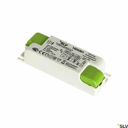 Skontrolujte LED napájací zdroj SLV 20 W 12/24 V biely 1005381