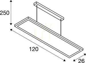 Závesné svietidlo SLV WORKLIGHT DALI 57W 5000lm 4000K čierne 120 cm 1005395 small 6