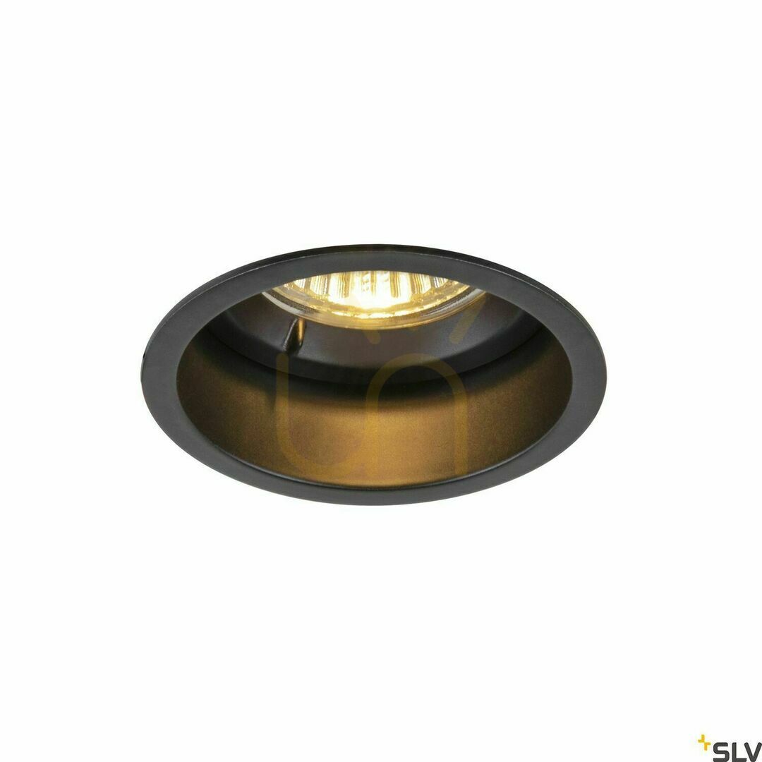 Zapustené svietidlo SLV HORN GU10 čierne hliníkové 25 W 1005435