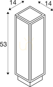 Vonkajšie stĺpikové svetlo SLV QUADRULO antracit 7 W 3000 K IP55 1005442 5 Vonkajšie stĺpikové svetlo SLV QUADRULO antracit 7 W 3000 K IP55 1005442 small 5