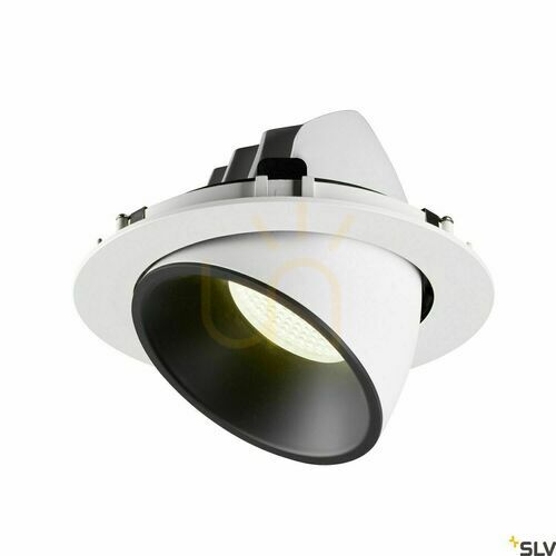 Skontrolujte Zapustené svietidlo SLV NUMINOS GIMBLE XL bielo-čierne 37,4W 4000K 20° bez LED drivera 1006074