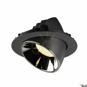 Zapustené svietidlo SLV NUMINOS GIMBLE XL čierne/chrómové 37,4 W 2700 K 1006037 small 2