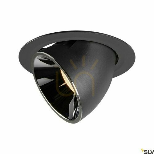 Skontrolujte Zapustené svietidlo SLV NUMINOS GIMBLE XL čierne/chrómové 37,4 W 2700 K 1006037