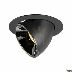 Zapustené svietidlo SLV NUMINOS GIMBLE XL čierne/chrómové 37,4 W 2700 K 1006037 small 0