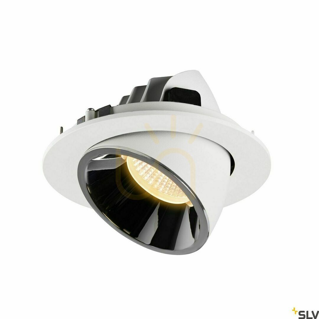 Náhľad Zapustené svietidlo SLV NUMINOS GIMBLE L biela/chróm 25,4 W 3000 K 1006010 Zapustené svietidlo SLV NUMINOS GIMBLE L biela/chróm 25,4 W 3000 K 1006010