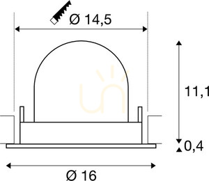 Zapustené svietidlo SLV NUMINOS GIMBLE L biele 25,4 W 3000 K 2300 lm 1006006 small 3