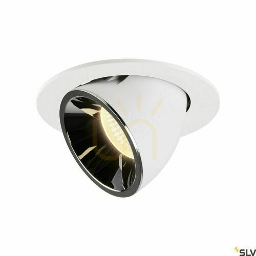 Skontrolujte Zapustené svietidlo SLV NUMINOS GIMBLE L bielo-chrómové 25,4 W 3000 K 1006004
