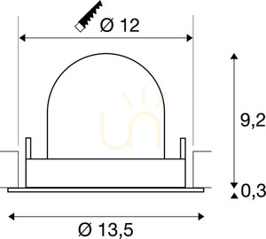 Zapustené svietidlo SLV NUMINOS GIMBLE M biela/chróm 17,5 W 2700 K 1005935 small 3
