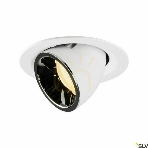 Skontrolujte Zapustené svietidlo SLV NUMINOS GIMBLE M biela/chróm 17,5 W 2700 K 1005932
