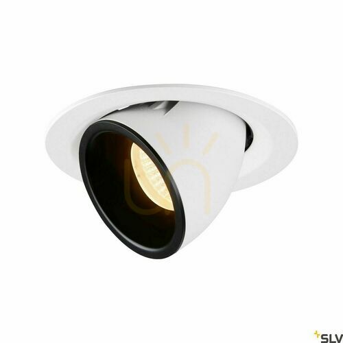Skontrolujte Zapustené svietidlo SLV NUMINOS GIMBLE M bielo-čierne 17,5 W 2700 K 1005933