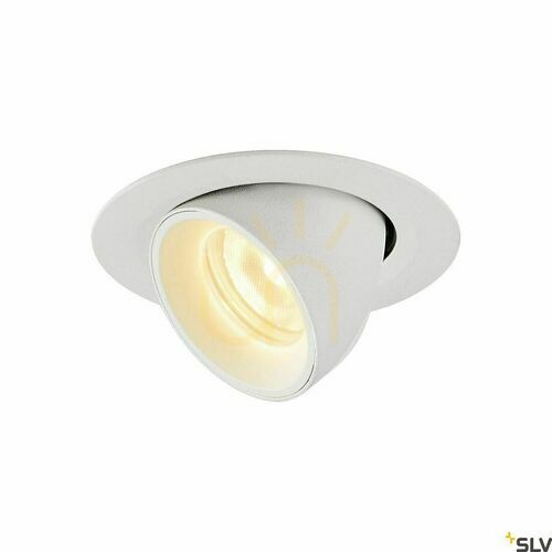 Skontrolujte Zapustené svietidlo SLV NUMINOS GIMBLE XS biele 7 W 3000 K 700 lm 1005844