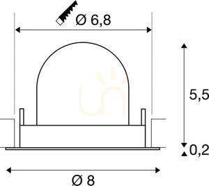 Zapustené svietidlo SLV NUMINOS GIMBLE XS biele 7 W 2700 K 670 lm 1005823 small 3