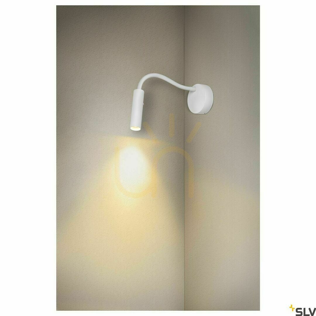 Šou Nástenné svietidlo SLV KARPO GOOSE biele LED 5,8 W 3000 K 1006161 Nástenné svietidlo SLV KARPO GOOSE biele LED 5,8 W 3000 K 1006161