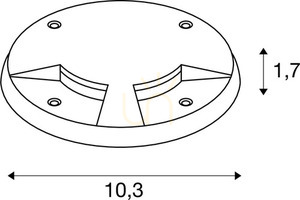 LED modul SLV LED PLOT antracit hliník 10,3 cm 1006174 small 3