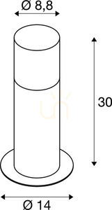 Vonkajšie stĺpikové svietidlo SLV GRAFIT 30 E27 antracit IP44 1006180 small 6