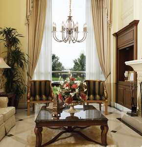 Luster Aegean 8 Light - Staršia mosadz Elstead small 1