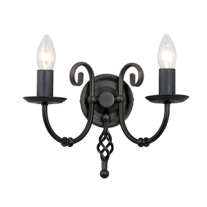Nástenné svietidlo Artisan 2 Light - čierne Elstead small 0