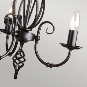 Luster Artisan 3 Light - čierny Elstead small 3