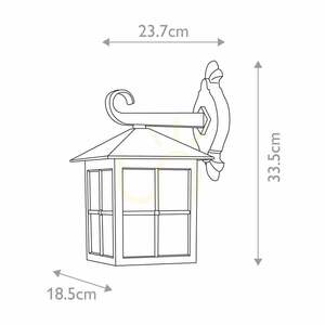 Winchester 1 Light Wall Down Lantern Elstead small 3