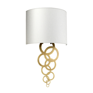 Curtis Medium 1 Light Wall Light - Aged Brass Elstead small 1