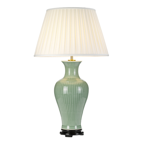 Skontrolujte 1 svetelná stolová lampa Dalian s vysokým empírovým tienidlom Elstead