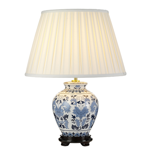 Skontrolujte 1 svetelná stolová lampa Linyi s vysokým empírovým tienidlom Elstead