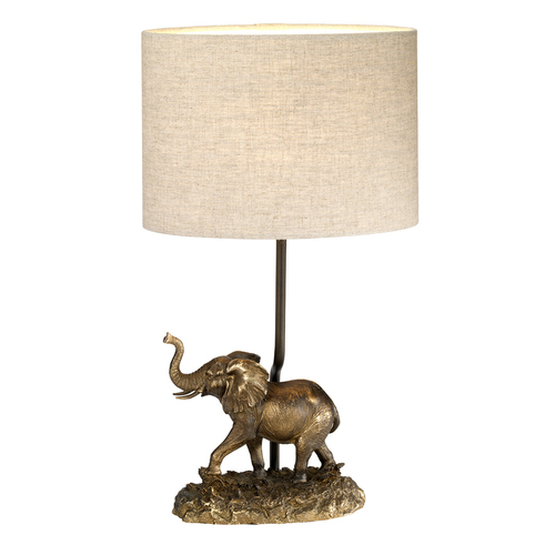 Skontrolujte Sabi 1 svetelná stolová lampa s oválnym tienidlom Elstead