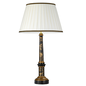 Strasbourg 1 svetelná stolová lampa s vysokým empírovým tienidlom Elstead small 1