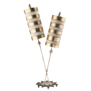Stolová lampa Nettle Luxe 2 Light - zlatá Elstead small 0