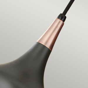 Beso 1 svetelná mini závesná lampa - tmavohnedá Elstead small 2