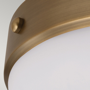 Cadence 2 Light Flush Mount - Dark Antique Brass Elstead small 1