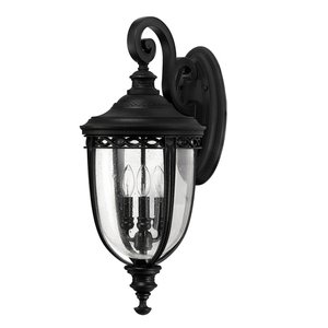 Veľká nástenná lampa English Bridle 3 Light - čierna Elstead small 0