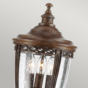 Stredná stĺpová lampa English Bridle 3 Light - britský bronz Elstead small 1
