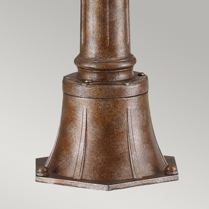 Stredná stĺpová lampa English Bridle 3 Light - britský bronz Elstead small 3