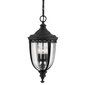 Veľká reťazová lampa English Bridle 3 Light - čierna Elstead small 0